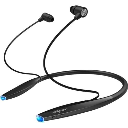 Zealot H7 Sports Bluetooth Headset Neckband Wireless Headphones Magnetic Earbuds In-Ear Noise Cancelling Earphones Running Mic