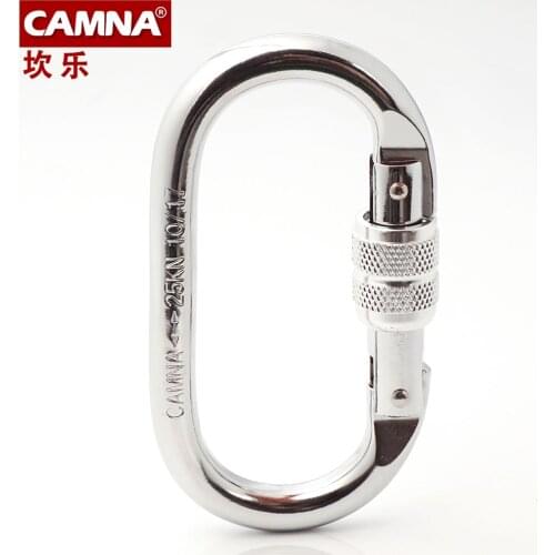 CAMNA Outdoor O-type buckle Rock climbing downhill master lock Mountaineering hook Runway type safety hook Carabiner rope hook