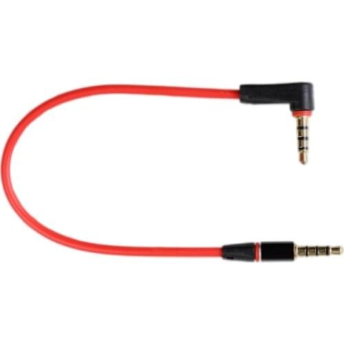 Sindax Universal ipod aux 4 Pole 3 Pole Right Angle 3.5mm Male to Male Ipod Aux Audio Aux Stereo Cable 20cm