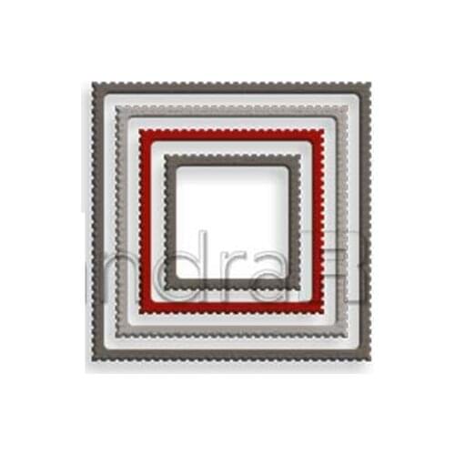 Squares Narrow Margi Metal Cutting Dies Mold Various Card Series Scrapbook Paper Craft Knife Mould Blade Punch Cut Die Stencils