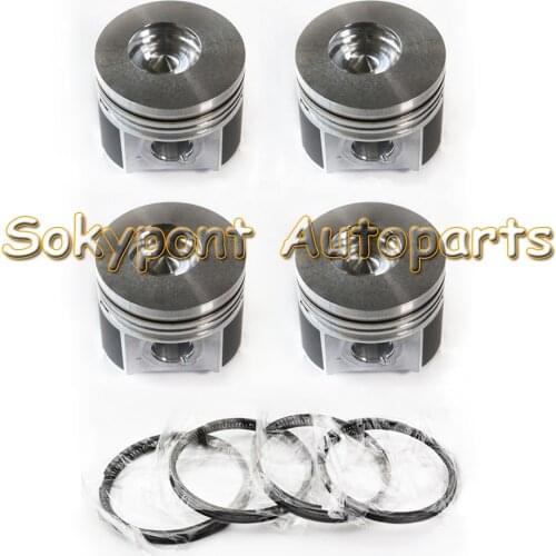 4 Sets STD Diesel Engine Parts Piston 1G924-2111& Piston rings for KUBOTA V2203M V2403 Engine