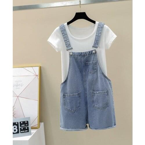 Women clothing denim fabric rompers summer overalls women playsuits suspenders shorts jeans women overalls summer rompers jeans