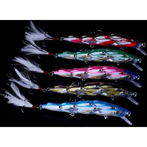 5PCS Hard Bait Minnow Fishing lures Peche Bass Trolling Artificial SwimBait 3D Eyes Wobbler Crankbait Carp Jig Fishing Tackle