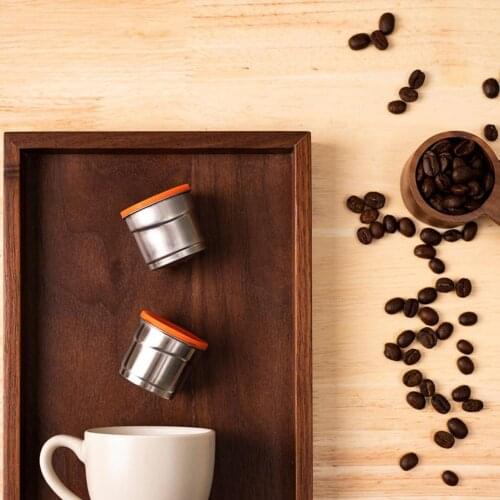 1 Set Coffee Capsule Cup Refillable Stainless Steel Reusable Manual Coffee Filter Cup for illy Coffee Machine for illy x7.1