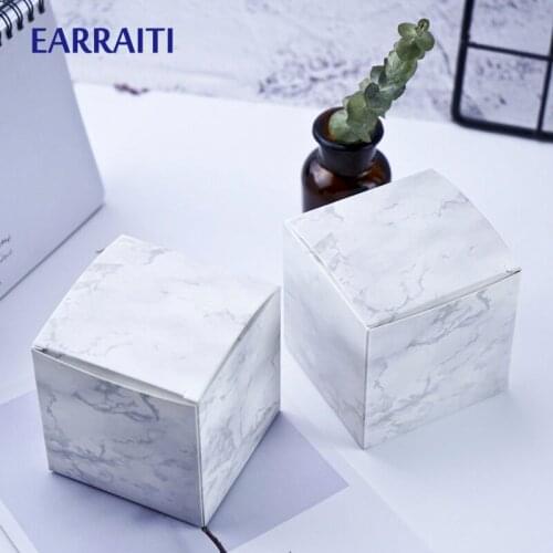 20/50PCS 8x8x8cm Candy Box Wedding Gift Packaging Guests Sweets Chocolate Candies Small Gift Boxes Candy Ribbon Birthday Favors