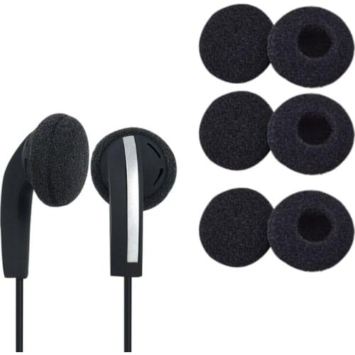 20Pcs 18mm Soft Foam Earphone Pads Earbuds Headphone Sponge Covers Replacement Cushion For Most Earphone MP3 MP4
