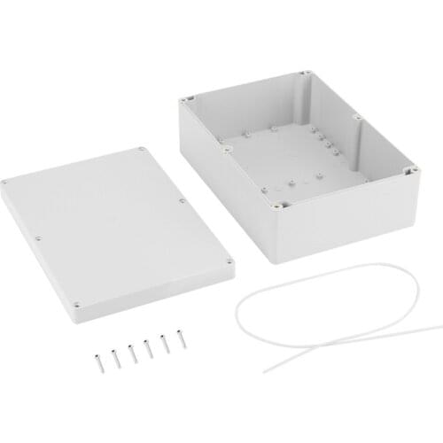263*185*95mm Water-resistant White Plastic Enclosure Project Case DIY Junction Box