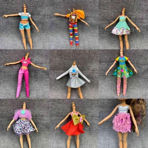 30cm doll bratz doll Monster High School Doll Clothes Skirt Suit Replacement Play Clothes