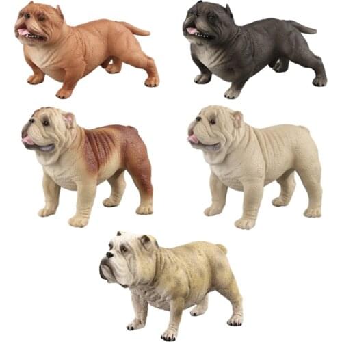 4/5in Lifelike Dog Figurines Simulation Animal Interactive Realistic Toy Figure Miniature Statue Decors Hobby Collection