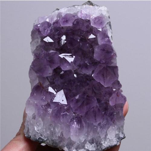 Free shipping Natural Amethyst Quartz Beautiful Purple Geode Crystal Cluster Specr