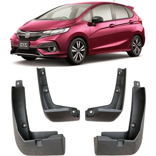 4PCS/Set Mud Flap Mudguards For 2018 2019 2020 Honda Jazz / Fit GK 3RD Gen Splash Guards Mud Flaps Guards Car Fender Flares