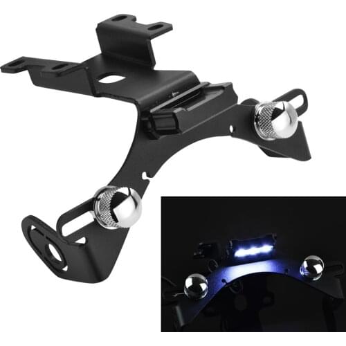 For Yamaha MT-07 FZ-07 2014-2017 License Plate Holder LED Light MT07 FZ07 MT FZ 07 2016 Motorcycle Tail Tidy Fender Eliminator