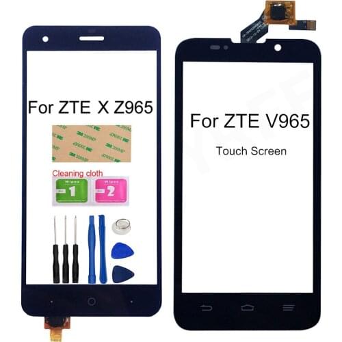 For ZTE Blade X Z965 Front Glass Panel Touch Sensor For ZTE V965 Touch Screen Digitizer Assembly Parts Free Shipping