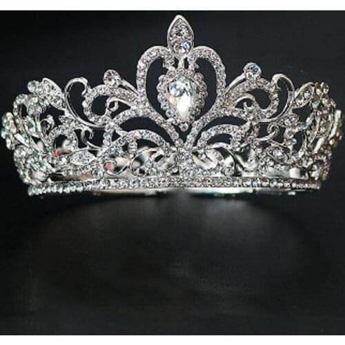 Hot sale new European and American bridal jewelry Alloy crown Wedding catwalk Catwalk headdress Champion crown Free shipping 505