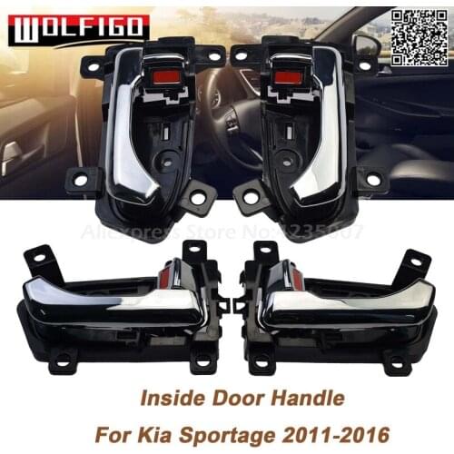 Chrome Left Right Car Inside Interior Door Handles For Kia Sportage 2011-2016 826103W000,82610-3W000,826203W000,82620-3W000