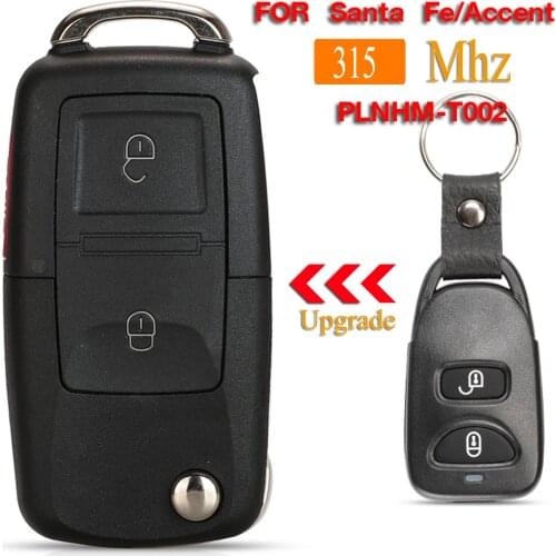 Kutery 2 Button Remote Car key For Hyundai Accent 2006-2011 Fob 315Mhz FCCID:PLNHM-T002 95430-1E000