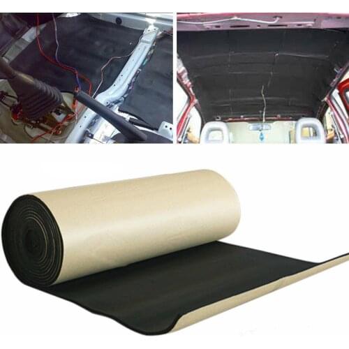 New 1 Roll 100*50 80*50MM Adhesive Closed Cell Foam Sheets Soundproof Insulation Home Car Sound Acoustic Insulation Thermal