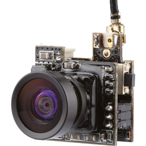 LST-S2+ OSD 5.8G 25MW 40CH 800TVL HD Micro CMOS FPV Camera 150-Degree Angle Of View 3.6g Ultralight PAL / NTSC Switchable