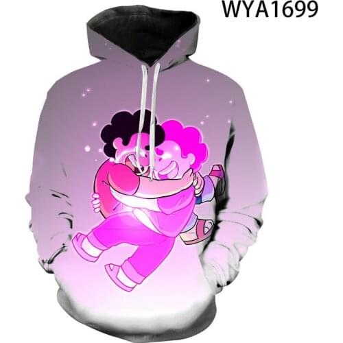 Kawaii Funny 3D Print Men Women Children Anime Streetwear Steven Universe Sweatshirt Harajuku Hoodies Fashion Boys/girls Jackets