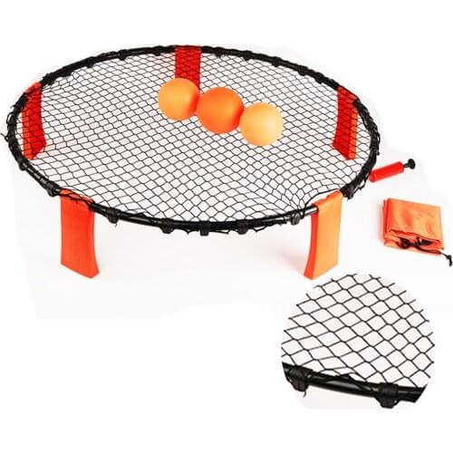 Beach Volleyball Outdoor Team Sports For Home Garden Lawn Inflatable Volleyball With 3 Balls Volleyball Net Fitness Equipment