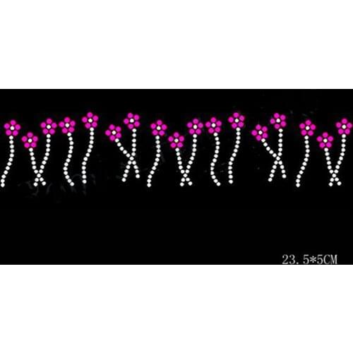 Dress decor iron on applique patches hot fix rhinestone transfer motifs designs iron on transfer fixing rhinestones for shirt