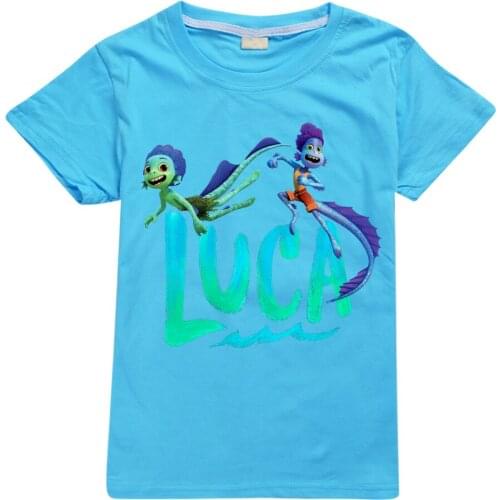 Toddler 2021 New Summer Boys Cartoon cosplay Luca t-shirt 3D Printed Girls Streetwear Children Kids Clothes Baby O-Neck T-shirt
