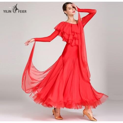 New ballroom dance competition dress dance ballroom waltz dresses standard dance dress women ballroom dress S7026