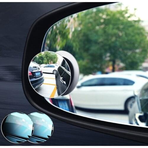 New mirror 304 stainless steel Car Blind Spot Mirror for Toyota C-HR CHR 360°Adjustable Wide Angle Convex Rear View Mirror