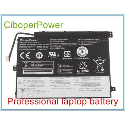 Original Laptop Batteries for 45N1726 45N1727 Batteries 3.7V 8.92AH 33WH 8720mah