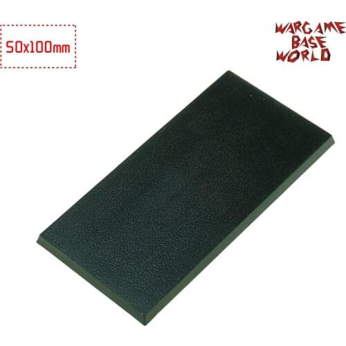 50x100mm base for wargames and table games Rectangular Bases
