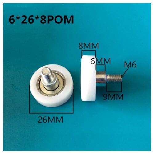 Sliding window roller bearing 626ZZ bolt M6x9 shipping 10pcs