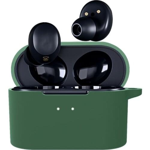 Silicone Protective Cover Shell Anti-fall Earphone Case for QCY HT01 Earbuds 53CC