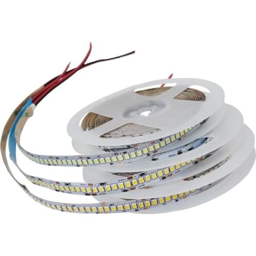 DC 12V 24V SMD 2835 Led Strip Light 5m 240Leds/m LED Strip Tape Waterproof IP67 Lamp Light Strips Kitchen Home Decor TV Ledstrip