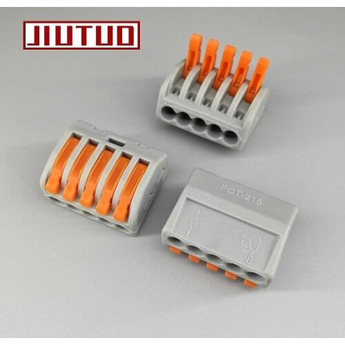 Mini fast Wire Connector 222-415PCT-215 Universal Compact Wire Wiring Connector 5 pin Conductor Terminal Block