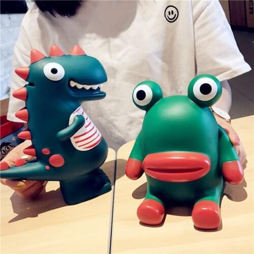 Vinyl Nordic Piggy Bank Children Animals Cute Gift Adults Travel Piggy Bank Home Decor Spaarpot Decorative Boxes BK50QX