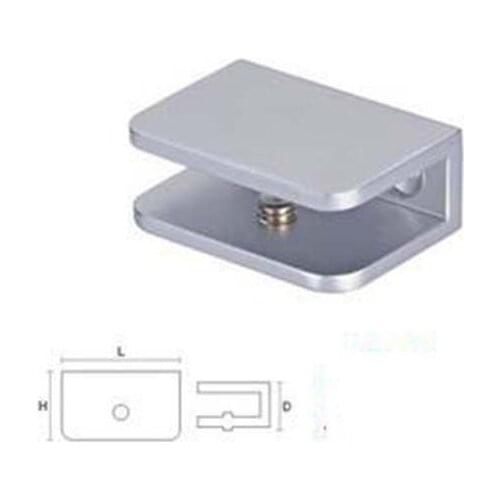 Glass clamp fixing clip glass aluminum space stainless steel splint fixation for 5~8 mm glass plate free shipping KF281