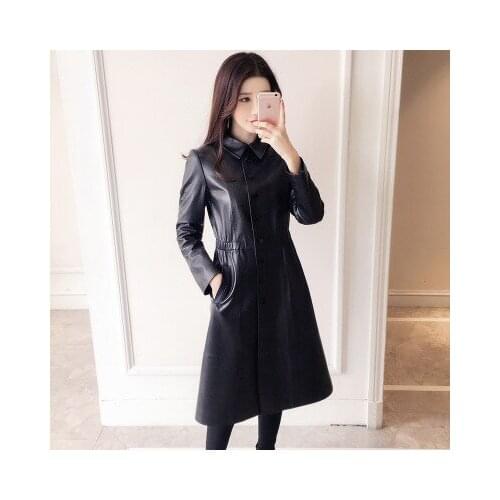 2021 Women Spring Genuine Real Sheep Leather Jacket R6