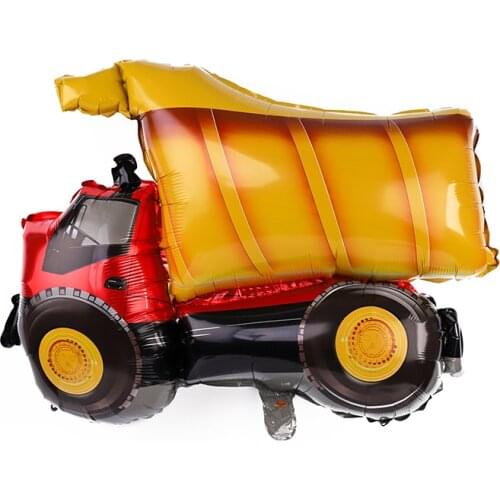 10PCS party decoration cartoon car fire truck aluminum film train balloon Globos children gift birthday party decoration balloon