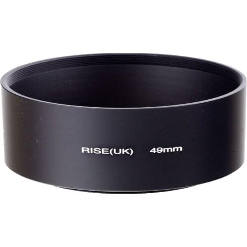 100% GUARANTEE Professional 49mm Standard Metal Black lenses Hood for Digital Canon Nikon Sony Pentax