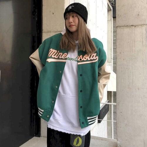 2021 Coat Men and Women and Jacket Couple Tops College Style Coat Ladies Tops Couple Cardigan High Quality Baseball Uniform Goth