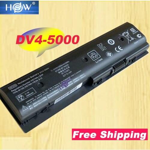 HSW laptop battery forHP COMPAQ dv4-5000 dv6-7000 dv7-7000 dv6-8000 TPN-P102 VE12