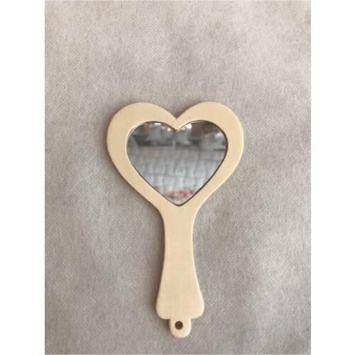 Wooden Heart Shaped Gift Dağıtmalık Mirror 6 S Package Promise Engagement henna Gift of wedding bride mariage хна henna