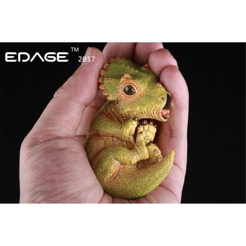 EDAGE Triceratops Baby Egg Figure Dinosaur Toys Animal Collector Decoration Adults Gift