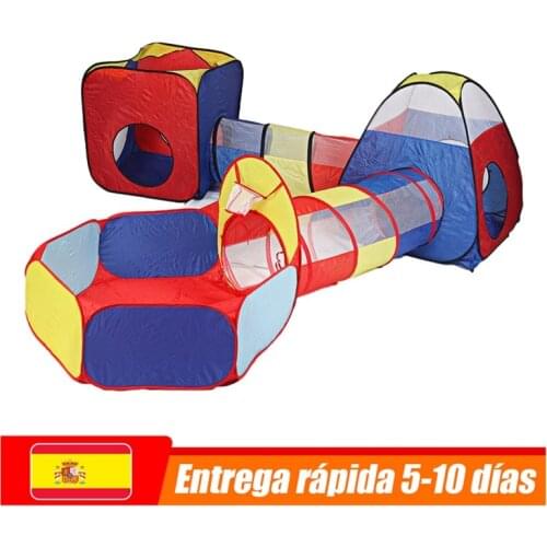 Playpen with Tunnel Children Ball Pool Baby Ballon Large Portable Kids Tent Ball Pit Crawling Tunnel Kid Playground House 5 in 1