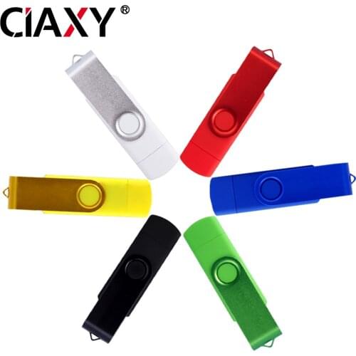 New Pendrive 64GB 32GB Cle Usb Usb Flash Drive 128GB 2 IN 1 OTG Phone Pen Drive 16GB 8GB Memoria Usb Stick 2.0 Gift Custom LOGO