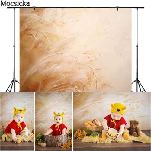 Newborn Adult Birthday Portrait Photography Background For Photo Studio Wheat Ears Yellow Wheat Field Backdrop Hand Oil Painting