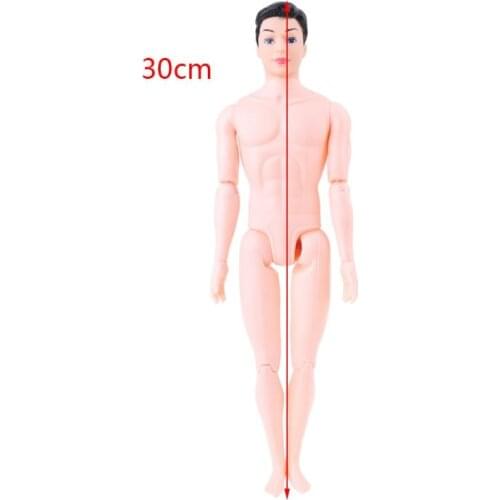 30cm 12 Moveable Jointed Doll Body for Ken Boy Male Man Boyfriend Prince Nude Naked Dolls