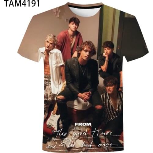 Summer Mens T-Shirt European American Characters 3D Print Couple Childrens Street Leisure Brand Oversized Short Sleeve Top