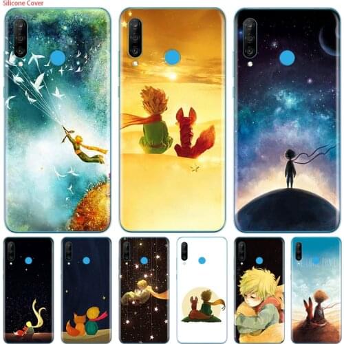 The Little Prince With the fox Silicone Cover For Huawei P40 P30 P20 P10 P9 P8 Pro Plus Lite E Mini 2019 2017 Phone Case