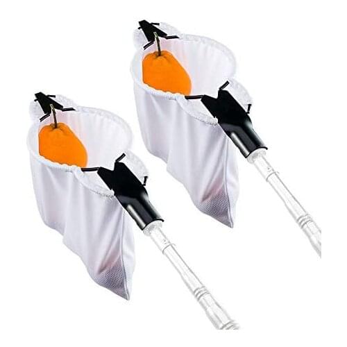 Fruit Picker Tool, 2 Pack Stainless Steel Picking Fruits Catcher for Apple Oranges and Etc (Head Only, Pole Not Included)
